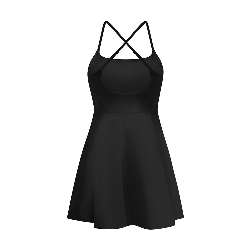 LA CROIX DRESS - NOIR CLASSIC Élevé
