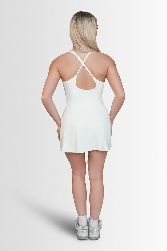 LA CROIX DRESS - BLANC ÉCLAIT Élevé