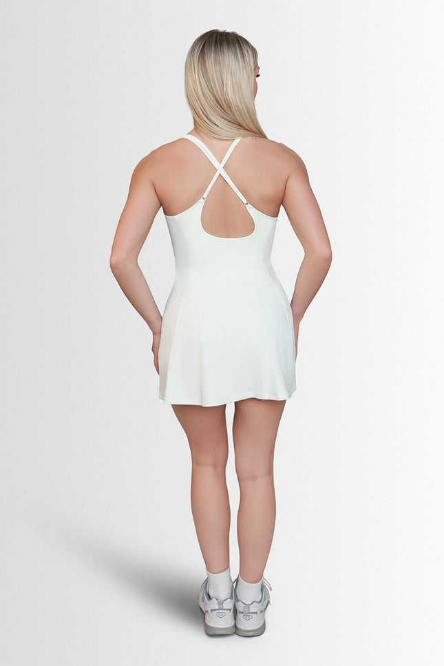 LA CROIX DRESS - BLANC ÉCLAIT Élevé