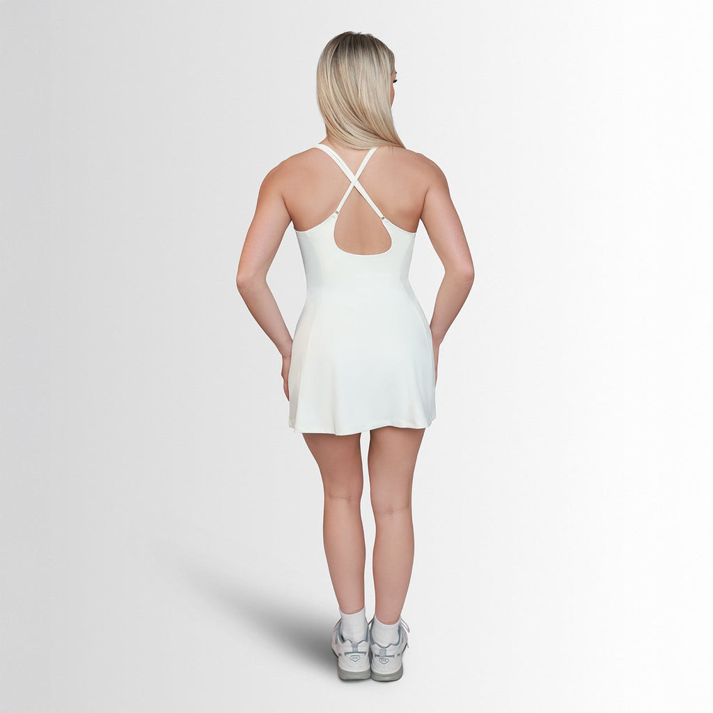 LA CROIX DRESS - BLANC ÉCLAIT Élevé