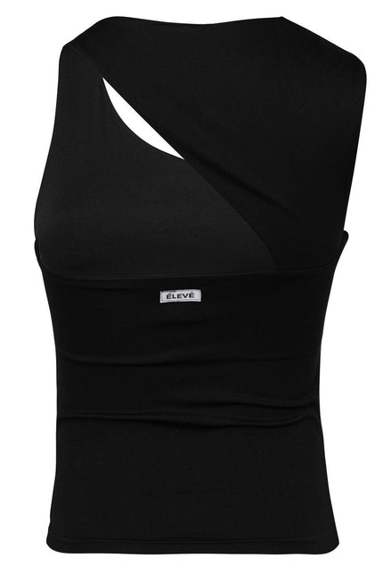 LA FENTE TOP - NOIR Élevé