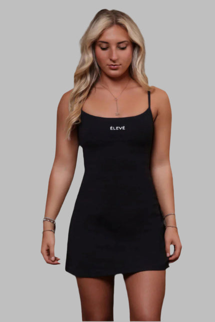 LA LUMI DRESS - Noir (Black) Élevé