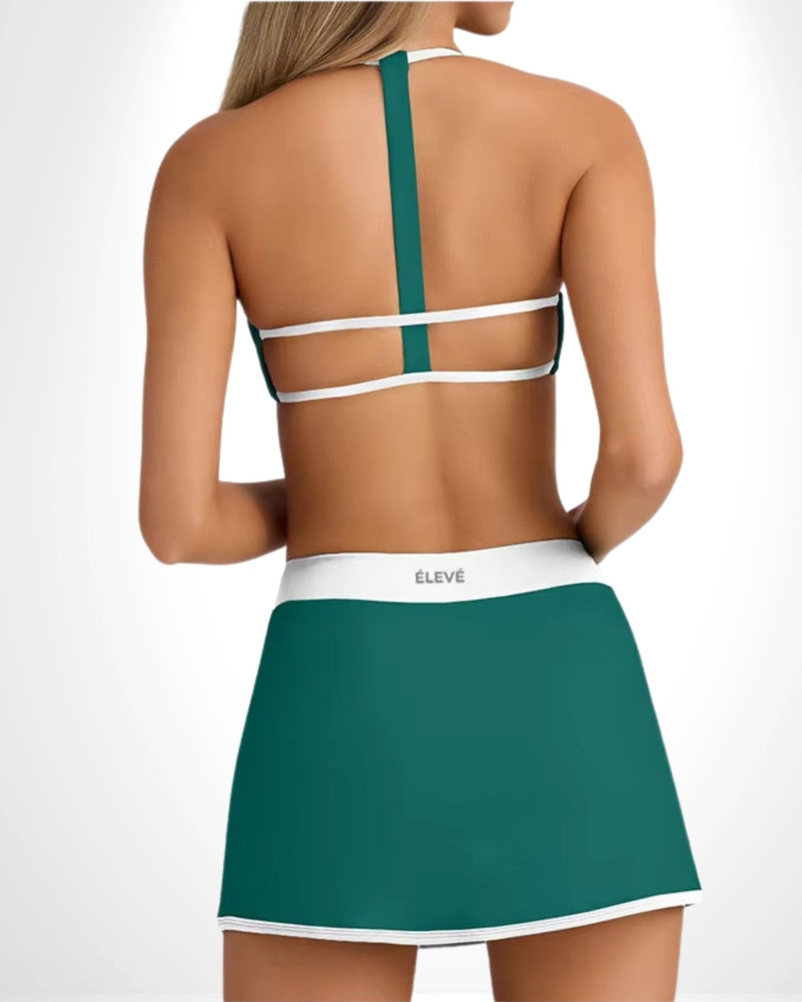LA SAVIOR SKIRT & BRA - ÉMERAUDE Élevé