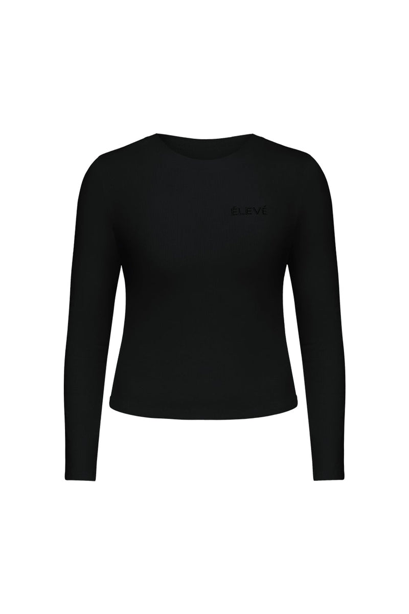 LAYLA LOUNGE LONG - SLEEVE - NOIR Élevé