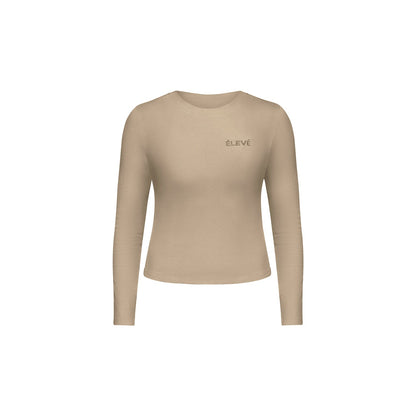 LAYLA LOUNGE LONG - SLEEVE - Oat Milk Élevé