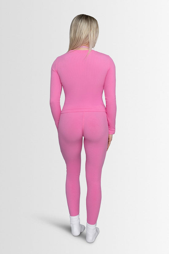 LAYLA LOUNGE LONG - SLEEVE - Dreamy Pink Élevé