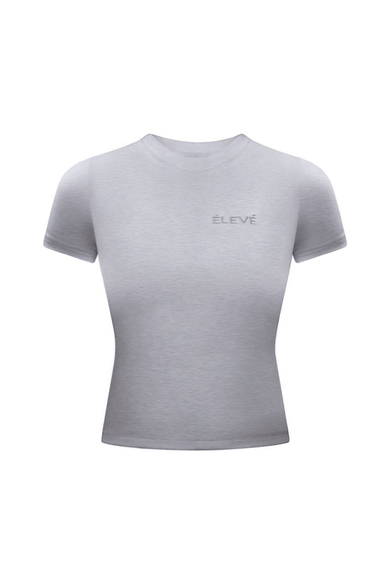 LAYLA LOUNGE SHORT - SLEEVE - SILVER HAZE Élevé