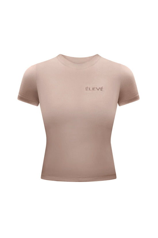 LAYLA LOUNGE SHORT - SLEEVE - Oat Milk Élevé
