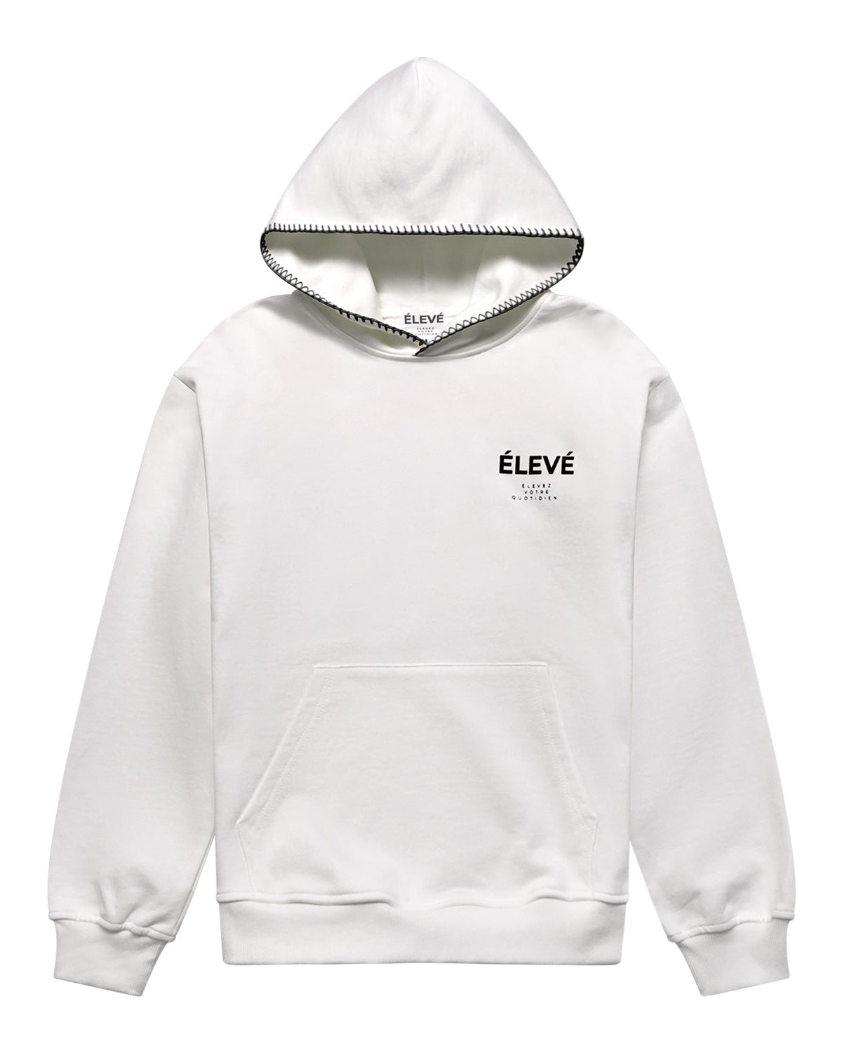 LE POINTÉ NOIR - BLANC-JET BLACK Élevé