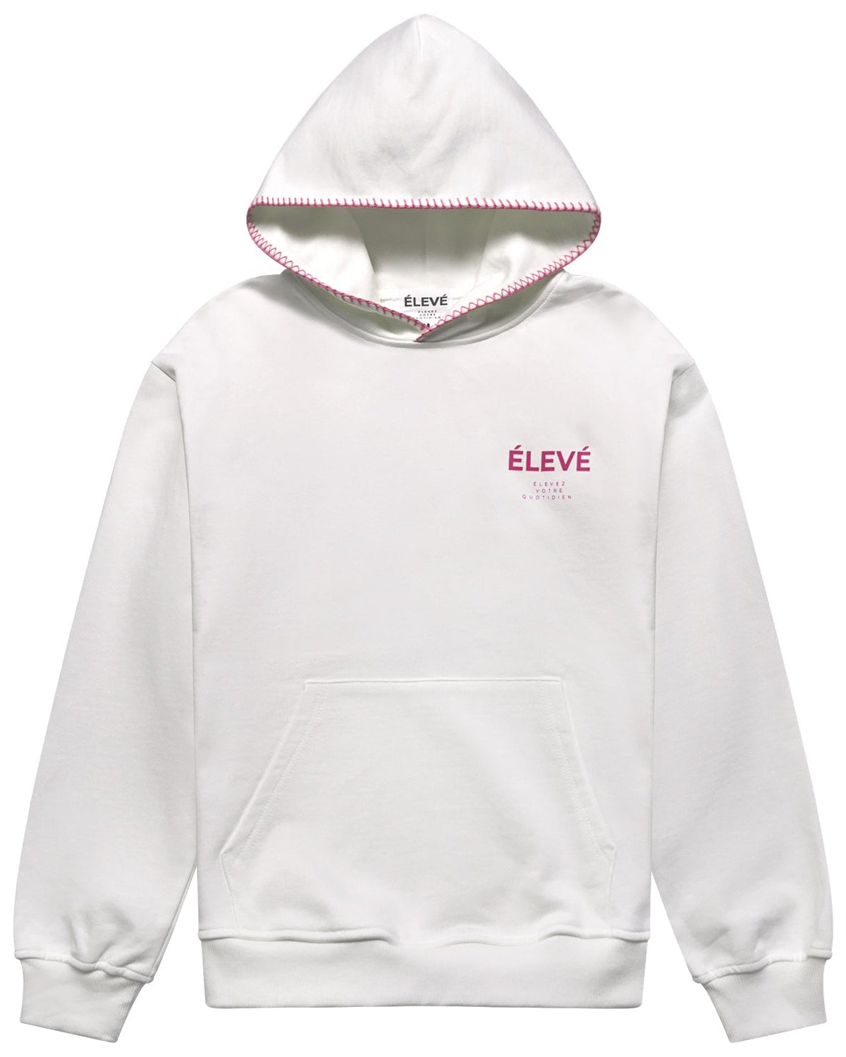 LE POINTÉ NOIR - BLANC-BLUSH PINK Élevé