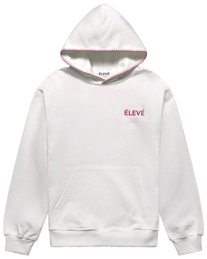 LE POINTÉ NOIR - BLANC-BLUSH PINK Élevé