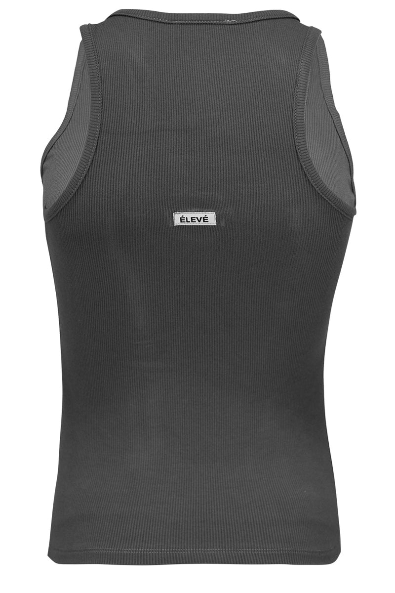 L'ENCOCHE TANK - CHARCOAL Élevé