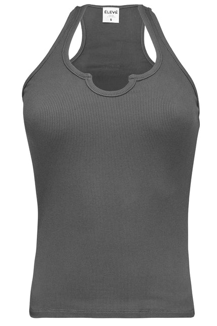 L'ENCOCHE TANK - CHARCOAL Élevé