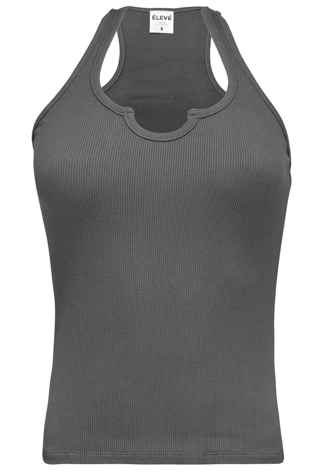 L'ENCOCHE TANK - CHARCOAL Élevé