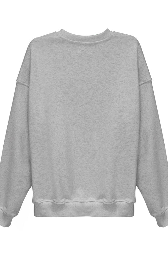 LUXE LOUNGE SWEATSHIRT - Lunar Gray Élevé