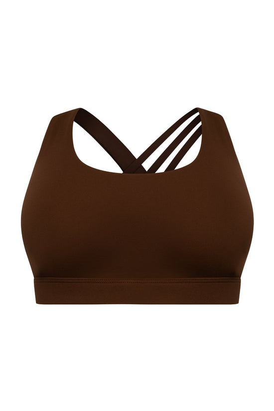STRATUS SPORTS BRA - Marron Glacé Élevé