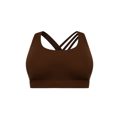 STRATUS SPORTS BRA - Marron Glacé Élevé