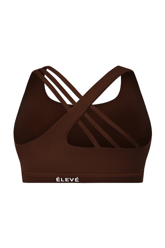 STRATUS SPORTS BRA - Marron Glacé Élevé