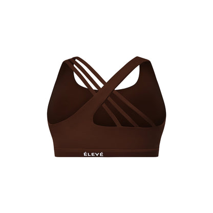 STRATUS SPORTS BRA - Marron Glacé Élevé