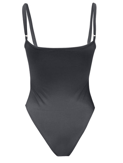 THE CAMI BODYSUIT - CHARCOAL Élevé
