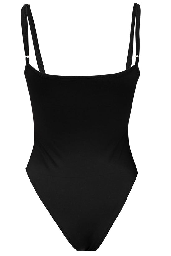 THE CAMI BODYSUIT - NOIR Élevé