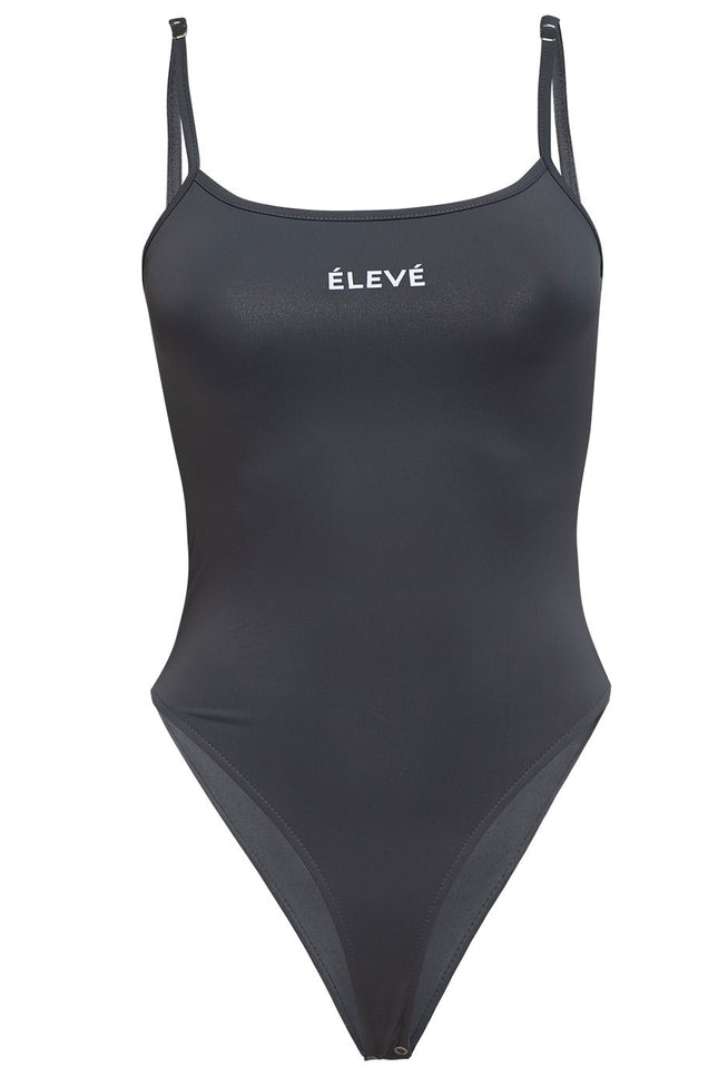 THE CAMI BODYSUIT - CHARCOAL Élevé