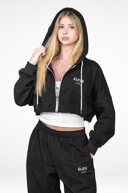 THE DRIFT CROPPED HOODIE - Élevé