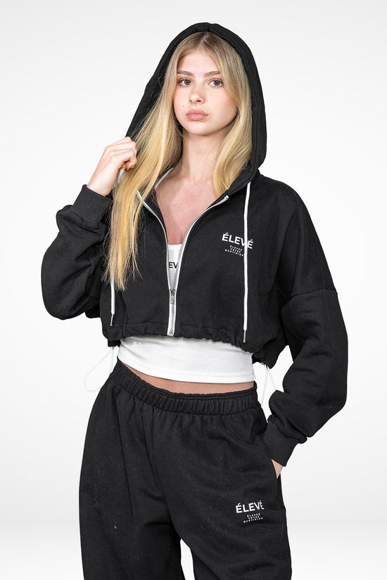 THE DRIFT CROPPED HOODIE - Élevé