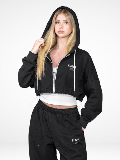 THE DRIFT CROPPED HOODIE - Élevé