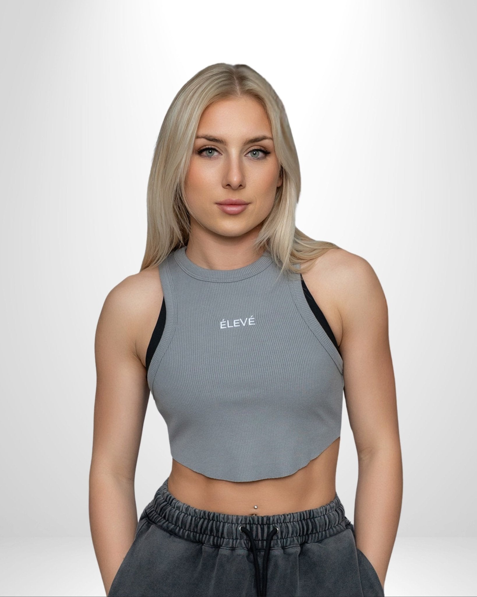 BASIC CROP- SILVERSTONE- ÉLEVÉ