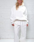 MAISON CLOUD HOODIE-BLANC-BLUSH PINK-ÉLEVÉ