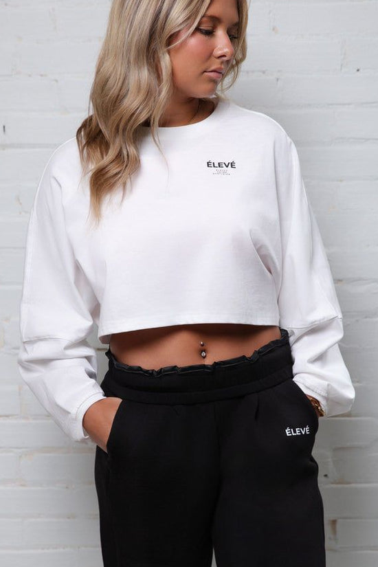 The Élevé Vintage Crop Crew - BLANC-ÉLEVÉ