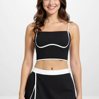 THE ÉPURE BRA TANK - NOIR CLASSIC Élevé