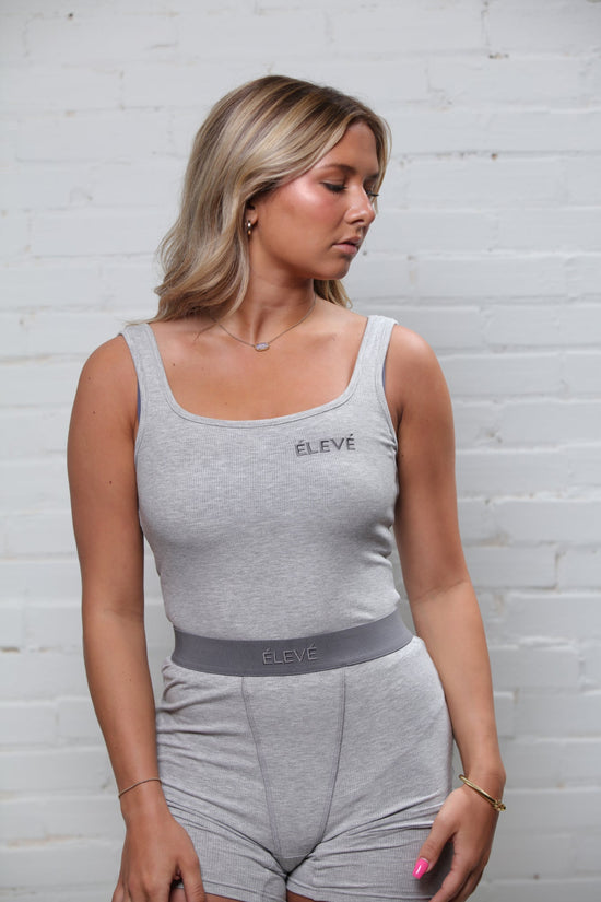 The Layla Lounge Lounge Set - Tank Top Set - Silver Haze - Élevé