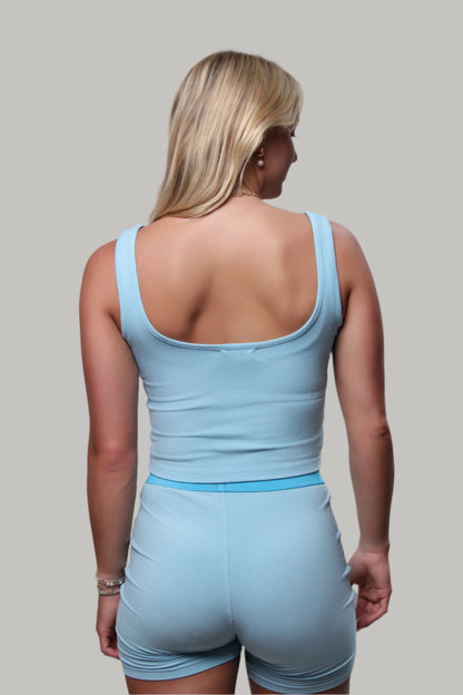 THE LAYLA LOUNGE - TANK - Icy Blue Élevé