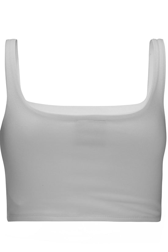 The Margot Tank - Blanche (white) Élevé