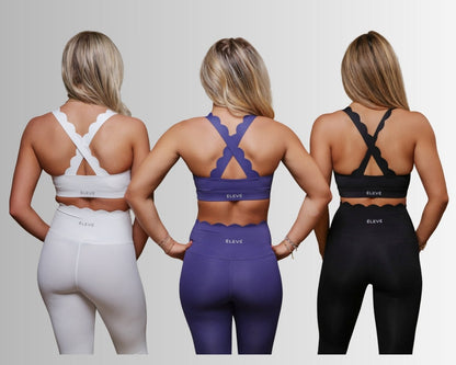 THE ST. TROPEZ SPORTS BRA - noir-aubergine-Élevé