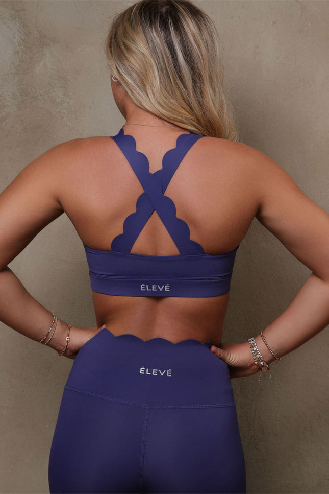 THE ST. TROPEZ SPORTS BRA - aubergine-Élevé