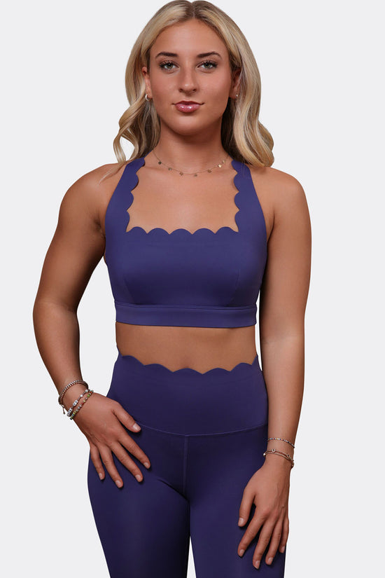 THE ST. TROPEZ SPORTS BRA - AUBERGINE-Élevé