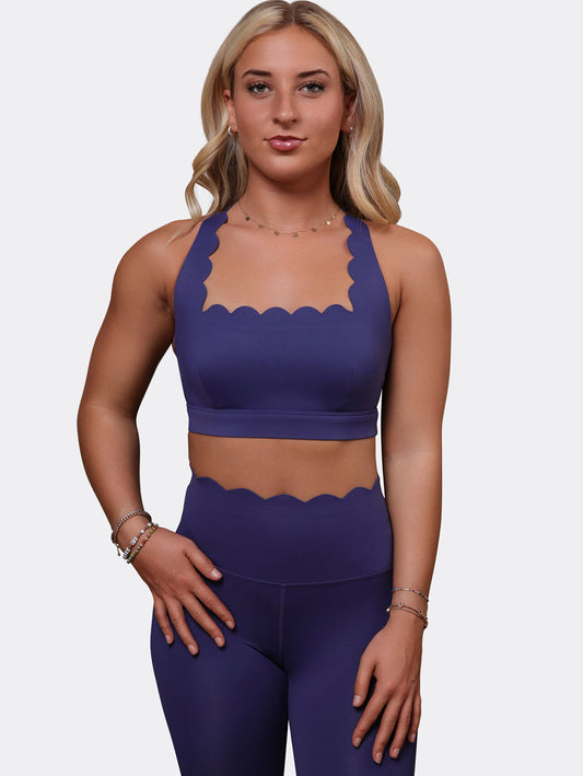 THE ST. TROPEZ SPORTS BRA - AUBERGINE-Élevé