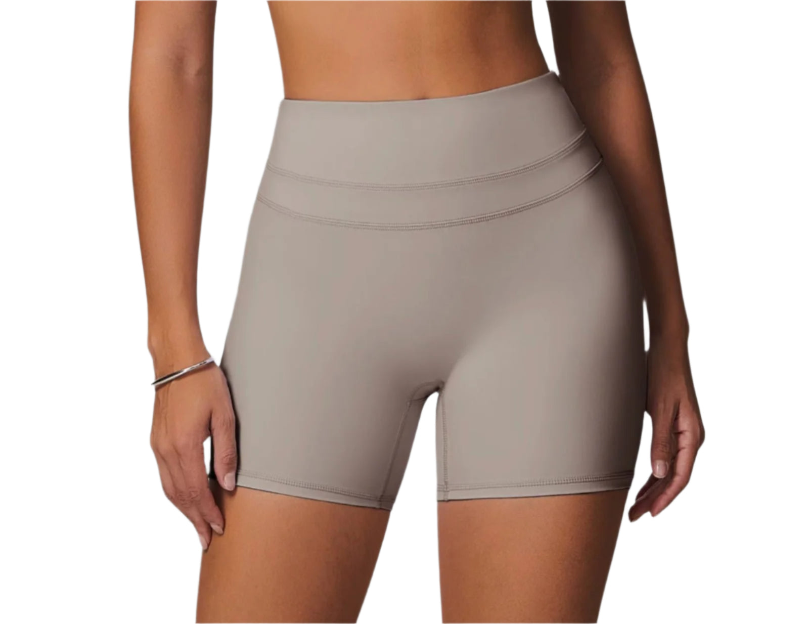 V - SCULPT SHORTS - ALMOND CRÈME Élevé