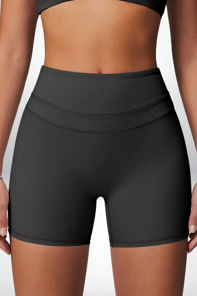 V - SCULPT SHORTS - NOIR Élevé