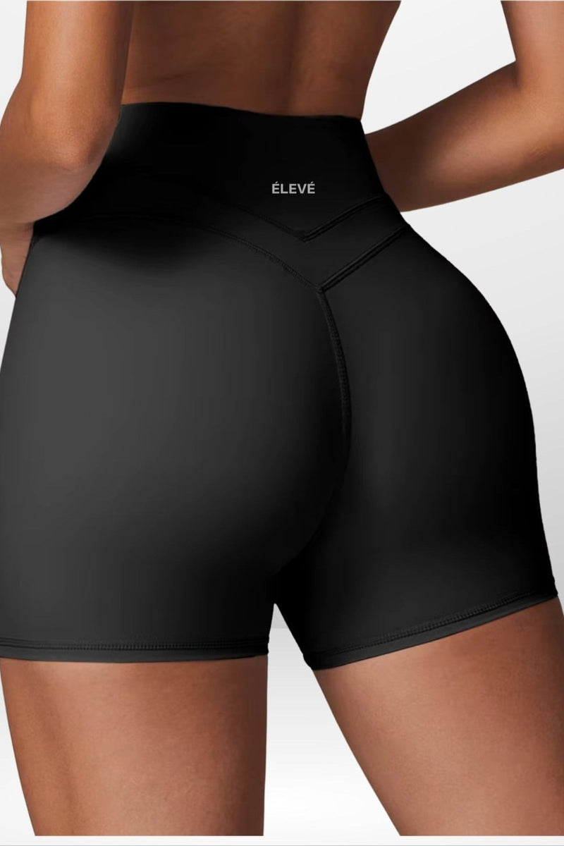 V - SCULPT SHORTS - NOIR Élevé