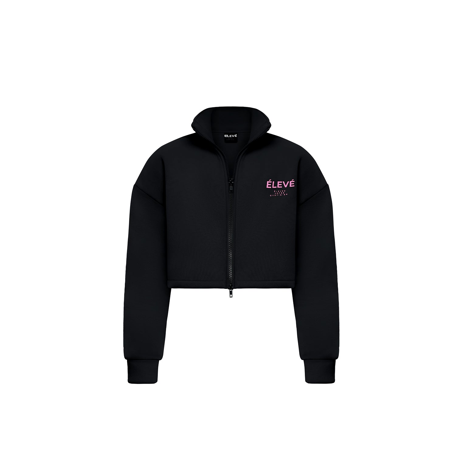ZIPLINE HOODIE - Noir Rose Élevé