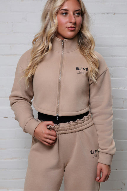 Zipline wide - leg sweatpants (Sandstone) - Élevé