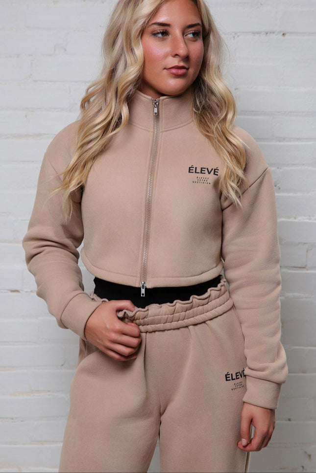 Zipline wide - leg sweatpants (Sandstone) - Élevé