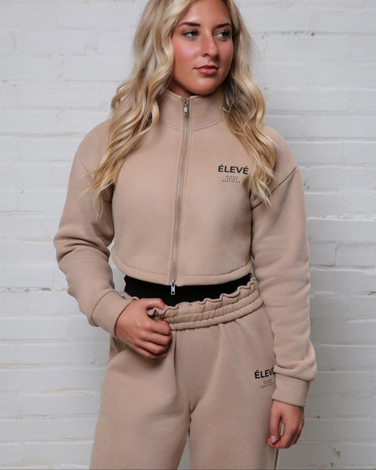 Zipline wide - leg sweatpants (Sandstone) - Élevé